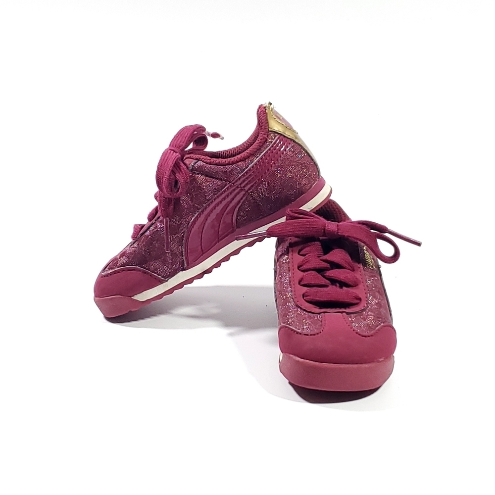 Puma Roma Basic Gleam Sneaker Shoes Size 7 Child